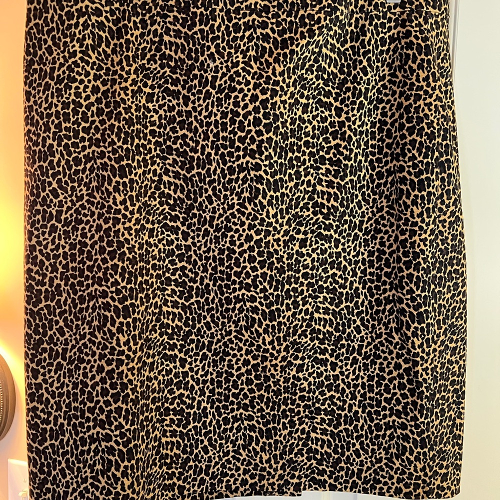 J. Crew Black and Tan Pencil Skirt
